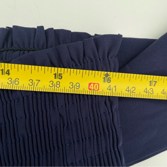 Halara Breezeful™ High Waisted Shirred Tie Wide Leg Flowy Pants XL Navy NWT - Picture 11 of 15